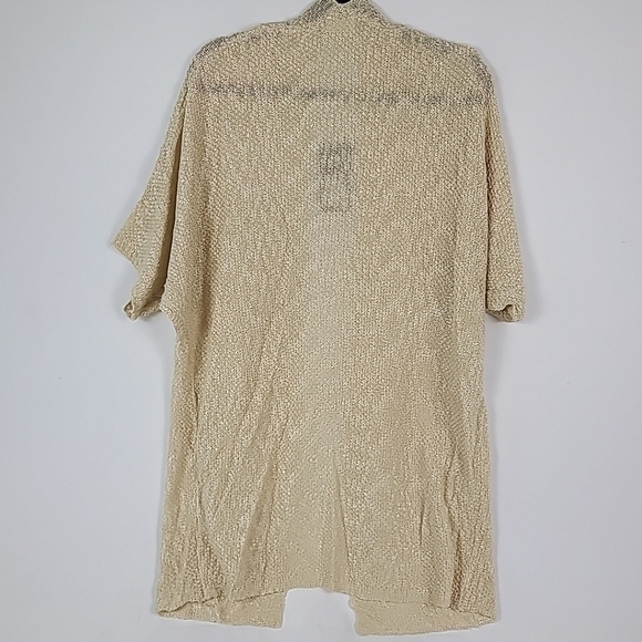 NWT 143 Story by Line Up Women Beige Work This Out Longline Open Cardigan Sz S - Picture 6 of 7